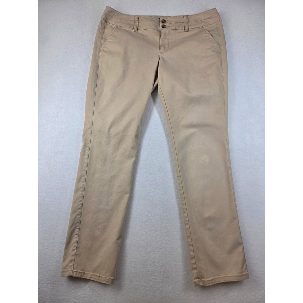 American Eagle Outfitters Skinny Khaki Chino Pants Tan Women 10 Short